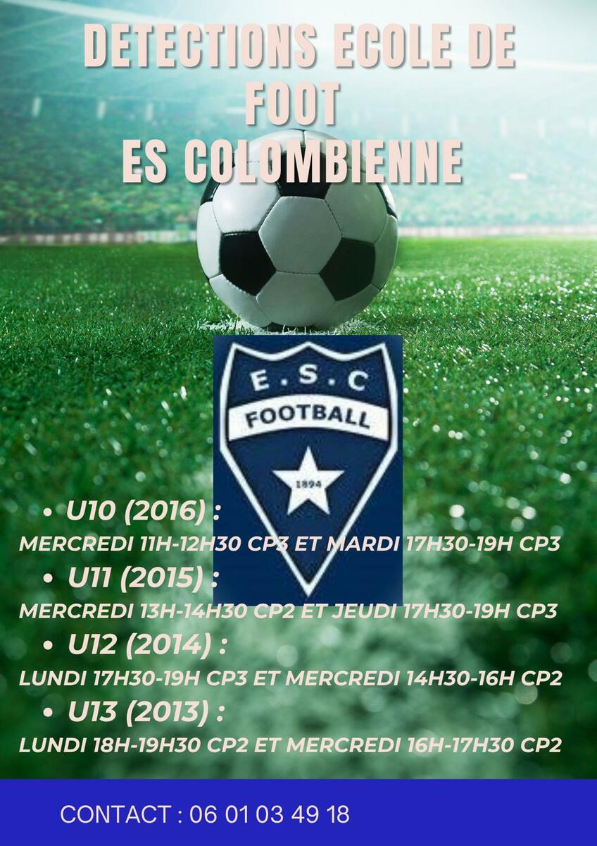 Detection en Ecole de Foot U10 à U13