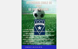 Detection en Ecole de Foot U10 à U13